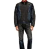d-blenk-s Jachetă în stil biker din denim bicolor d-blenk-s Jachetă în stil biker din denim bicolor