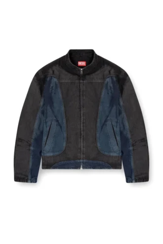 d-blenk-s Jachetă în stil biker din denim bicolor