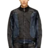 d-blenk-s Jachetă în stil biker din denim bicolor d-blenk-s Jachetă în stil biker din denim bicolor