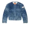 d-calur-fse Jachetă din denim cu detalii fermoar în stil motociclist d-calur-fse Jachetă din denim cu detalii fermoar în stil motociclist