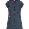 d-cupsleeves Rochie mini din jersey cu aspect denim d-cupsleeves Rochie mini din jersey cu aspect denim
