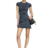 d-cupsleeves Rochie mini din jersey cu aspect denim d-cupsleeves Rochie mini din jersey cu aspect denim