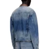 d-denver-s1 Jachetă trucker din denim cu borduri din piele contrastante