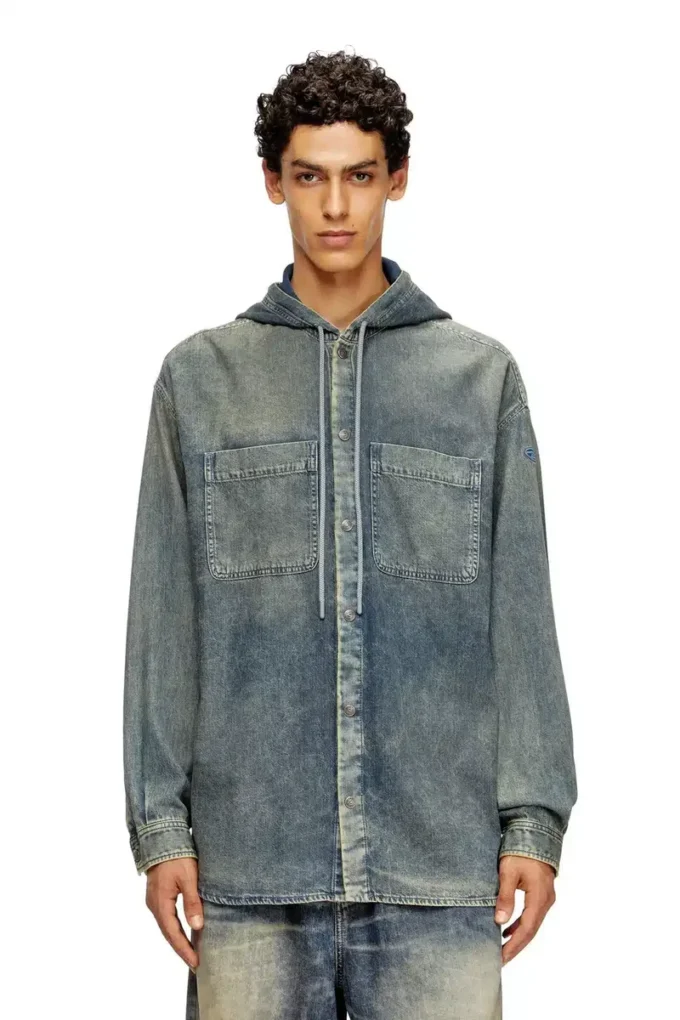 d-dewny-hood-s2 Cămașă oversize din denim marmorat