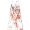 d-ebra-short Rochie scurtă metalică cu imprimeu roz estompat d-ebra-short Rochie scurtă metalică cu imprimeu roz estompat