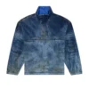d-flow-fse Jachetă pulover din denim cu efect murdar d-flow-fse Jachetă pulover din denim cu efect murdar