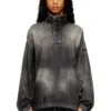 d-flow-s3 Top din denim cu guler înalt d-flow-s3 Top din denim cu guler înalt