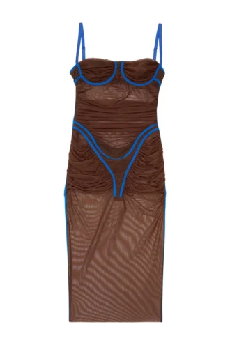 d-haily Rochie transparentă cu contur de lenjerie