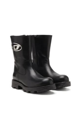 d-hammer bkr d w Cizme D-Hammer-Biker din piele lucioasă