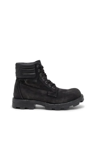 d-hammer cu șireturi D-Hammer – Ghete combat din denim și piele
