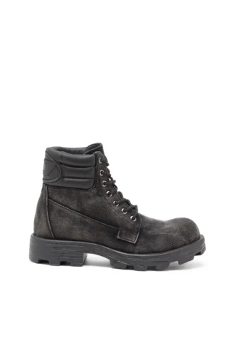 d-hammer cu șireturi d-Hammer-Ghete combat din denim și piele