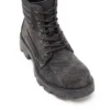 d-hammer cu șireturi d-Hammer-Ghete combat din denim și piele d-hammer cu șireturi d-Hammer-Ghete combat din denim și piele