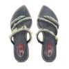 d-havanna kittie D-Havanna Kittie-Mule din denim franjurat cu cristale d-havanna kittie D-Havanna Kittie-Mule din denim franjurat cu cristale