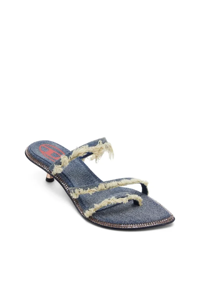 d-havanna kittie D-Havanna Kittie-Mule din denim franjurat cu cristale d-havanna kittie D-Havanna Kittie-Mule din denim franjurat cu cristale