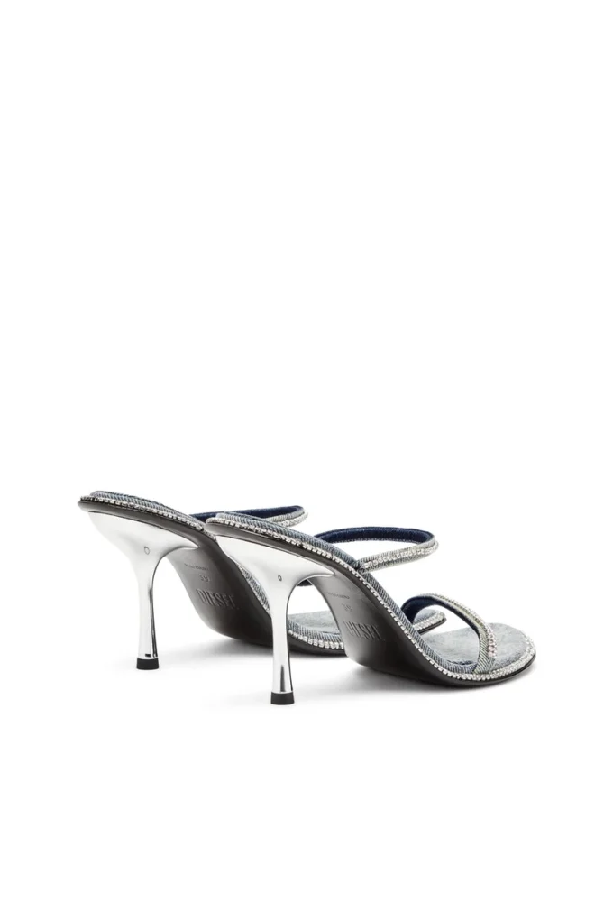 d-havanna sdl D-Havanna-Mule cu toc din denim cu cristale d-havanna sdl D-Havanna-Mule cu toc din denim cu cristale