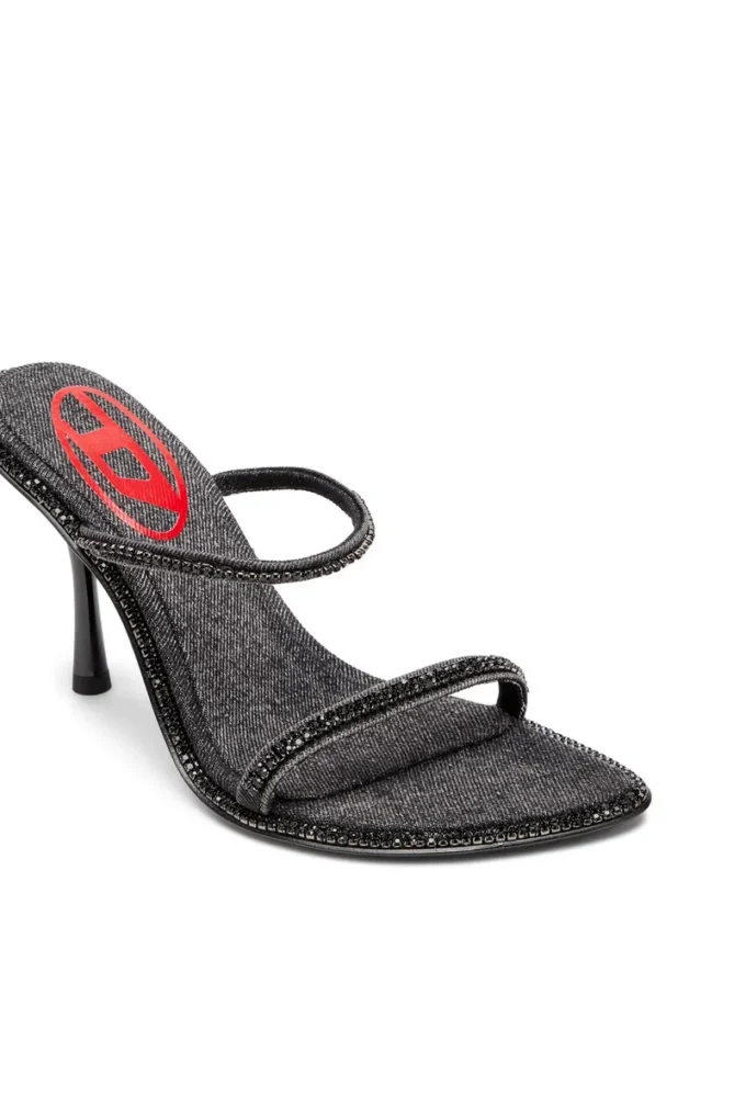 d-havanna sdl D-Havanna-Mule cu toc din denim cu cristale d-havanna sdl D-Havanna-Mule cu toc din denim cu cristale