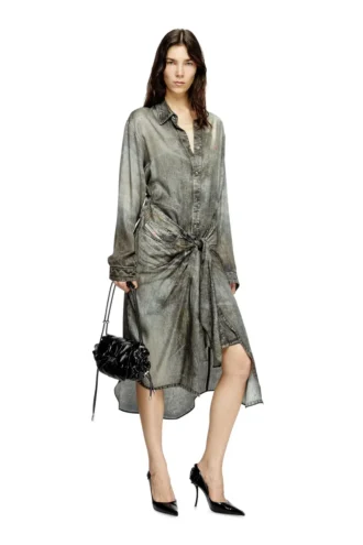 d-iletta Rochie tip fustă din viscoză cu aspect denim d-iletta Rochie tip fustă din viscoză cu aspect denim