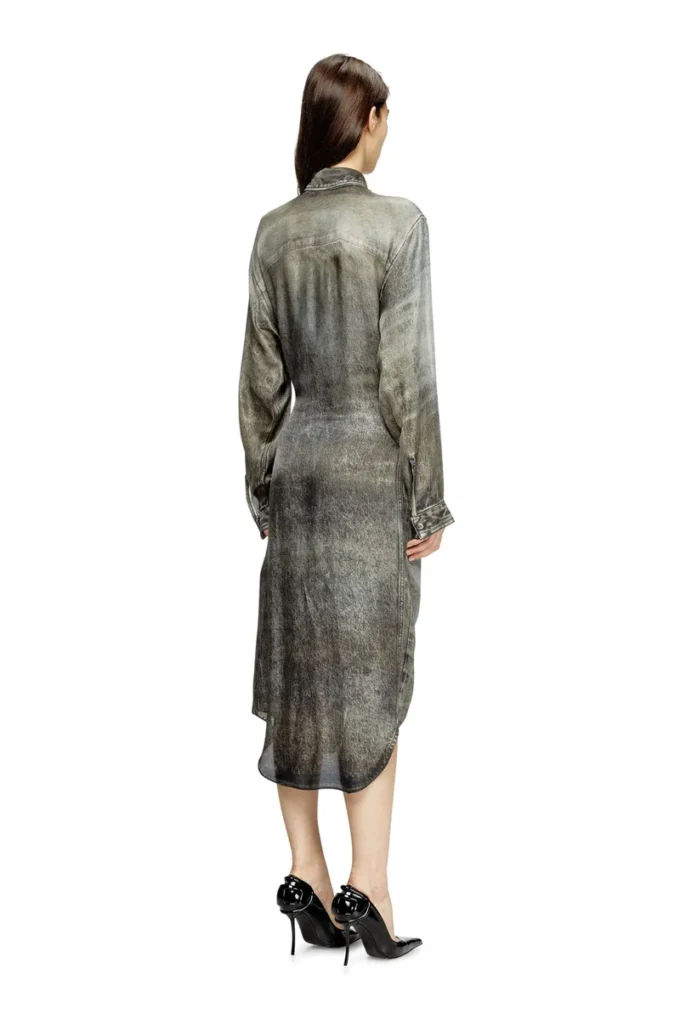 d-iletta Rochie tip fustă din viscoză cu aspect denim d-iletta Rochie tip fustă din viscoză cu aspect denim