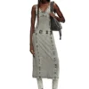 d-inny Rochie midi fără mâneci cu efect denim d-inny Rochie midi fără mâneci cu efect denim