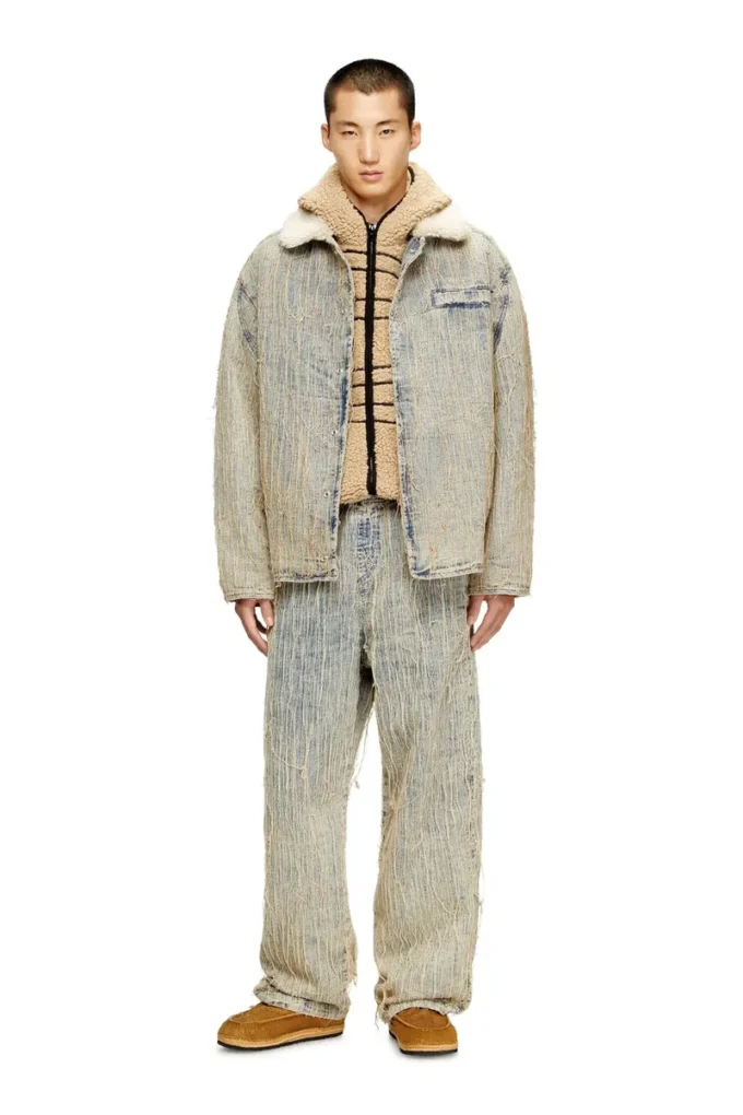 d-ivar-s Jachetă din denim jacquard cu fir plutitor d-ivar-s Jachetă din denim jacquard cu fir plutitor