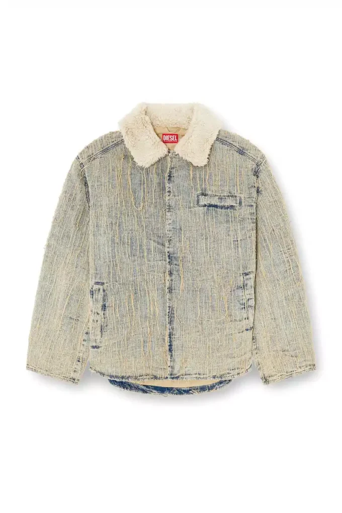 d-ivar-s Jachetă din denim jacquard cu fir plutitor d-ivar-s Jachetă din denim jacquard cu fir plutitor