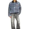 d-ivar-s1 Jachetă din denim bouclé cu imprimeu grafic