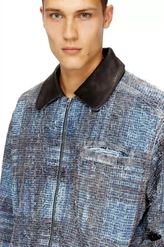 d-ivar-s1 Jachetă din denim bouclé cu imprimeu grafic