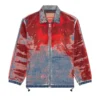d-krap-fse Jachetă din denim devoré cu logo d-krap-fse Jachetă din denim devoré cu logo