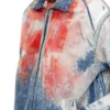d-krap-fse Jachetă din denim devoré cu logo d-krap-fse Jachetă din denim devoré cu logo