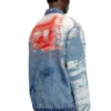 d-krap-fse Jachetă din denim devoré cu logo d-krap-fse Jachetă din denim devoré cu logo