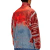d-krap-fse Jachetă din denim devoré cu logo d-krap-fse Jachetă din denim devoré cu logo