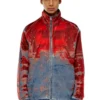 d-krap-fse Jachetă din denim devoré cu logo d-krap-fse Jachetă din denim devoré cu logo