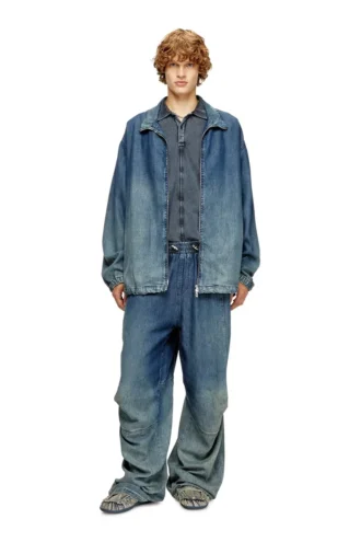 d-krap-s6 Jachetă cu fermoar din denim fluid