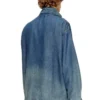 d-krap-s6 Jachetă cu fermoar din denim fluid d-krap-s6 Jachetă cu fermoar din denim fluid