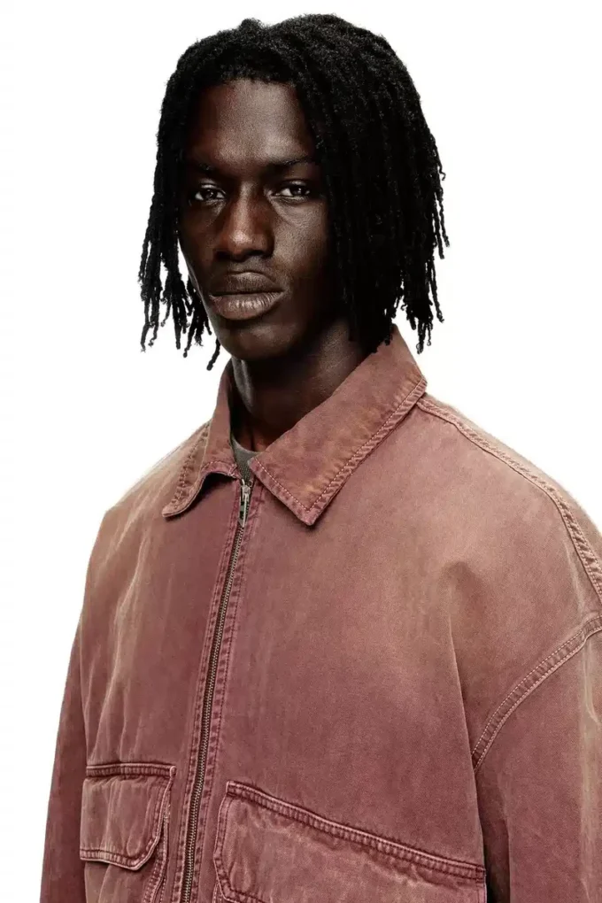 d-kurz Jachetă din denim colorat în model herringbone d-kurz Jachetă din denim colorat în model herringbone