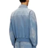 d-kurz Jachetă din denim colorat în model herringbone d-kurz Jachetă din denim colorat în model herringbone