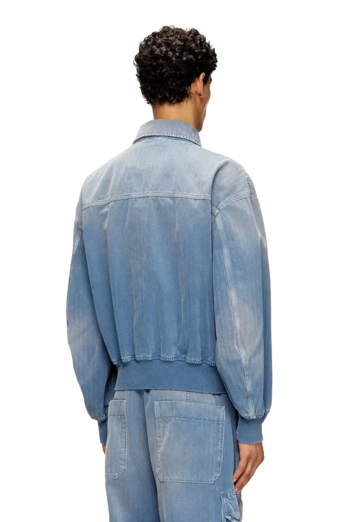 d-kurz Jachetă din denim colorat în model herringbone d-kurz Jachetă din denim colorat în model herringbone