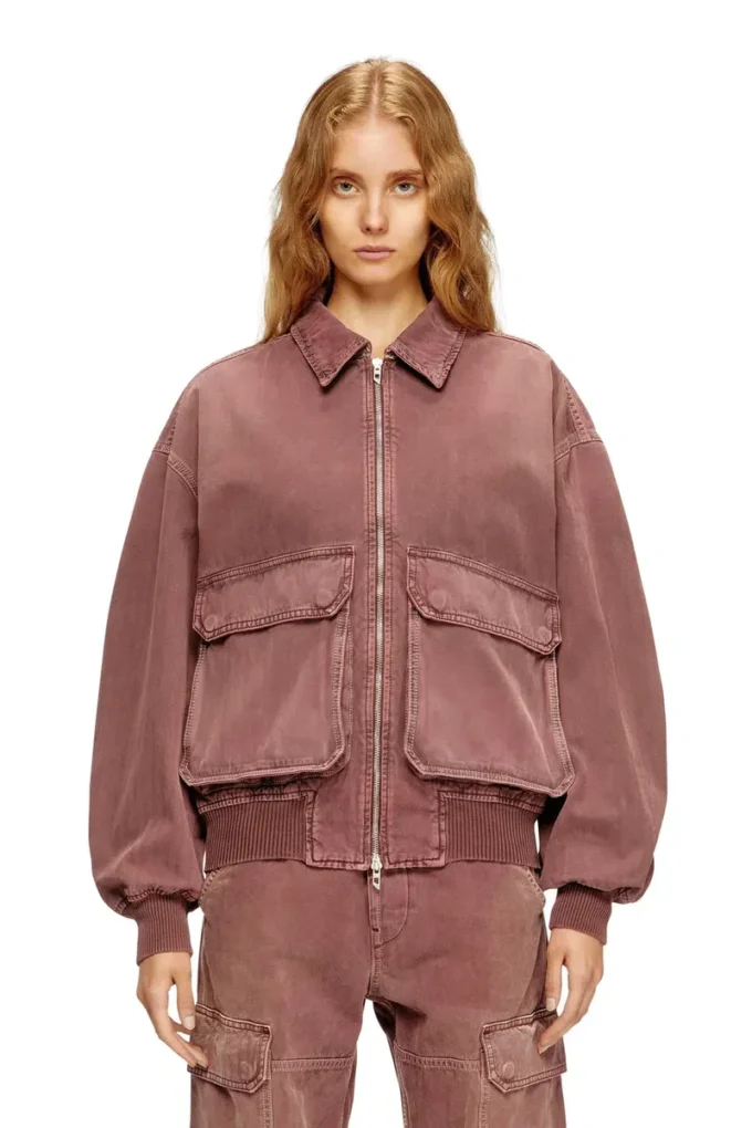 d-kurz Jachetă din denim colorat în model herringbone d-kurz Jachetă din denim colorat în model herringbone