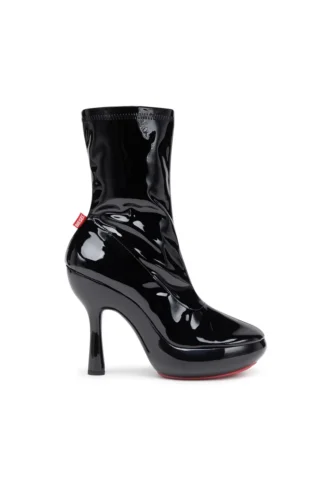 d-lake platform midb zip stretch D-Lake-Platform ghete din PU elastic lăcuit