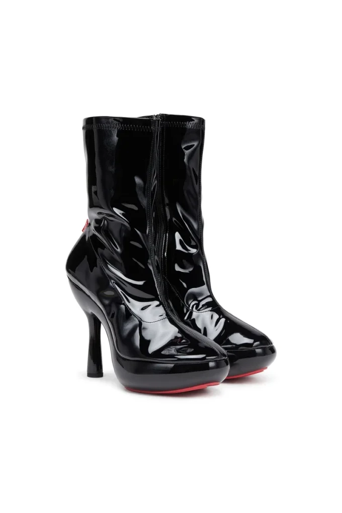 d-lake platform midb zip stretch D-Lake-Platform ghete din PU elastic lăcuit d-lake platform midb zip stretch D-Lake-Platform ghete din PU elastic lăcuit