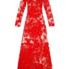 d-lea Rochie lungă din tul și jersey d-lea Rochie lungă din tul și jersey