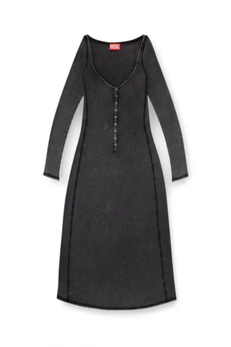 d-ley Rochie midi din jersey cu nervuri decolorate
