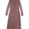 d-ley Rochie midi din jersey cu nervuri decolorate d-ley Rochie midi din jersey cu nervuri decolorate