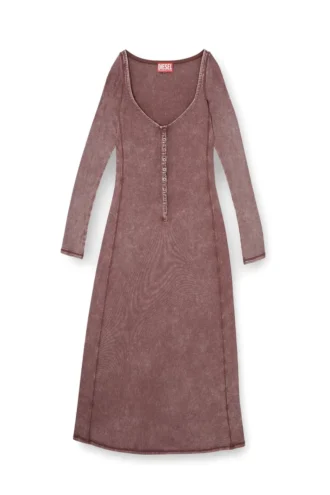d-ley Rochie midi din jersey cu nervuri decolorate