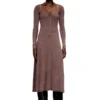 d-ley Rochie midi din jersey cu nervuri decolorate d-ley Rochie midi din jersey cu nervuri decolorate