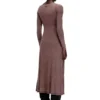 d-ley Rochie midi din jersey cu nervuri decolorate d-ley Rochie midi din jersey cu nervuri decolorate