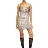 d-longy Rochie mini cu imprimeu folie d-longy Rochie mini cu imprimeu folie