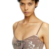 d-longy Rochie mini cu imprimeu folie d-longy Rochie mini cu imprimeu folie
