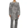 d-lot-fsh Palton din denim jacquard Prince of Wales d-lot-fsh Palton din denim jacquard Prince of Wales