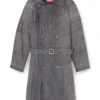 d-matthew-s Trench din denim cu imprimeu d-matthew-s Trench din denim cu imprimeu